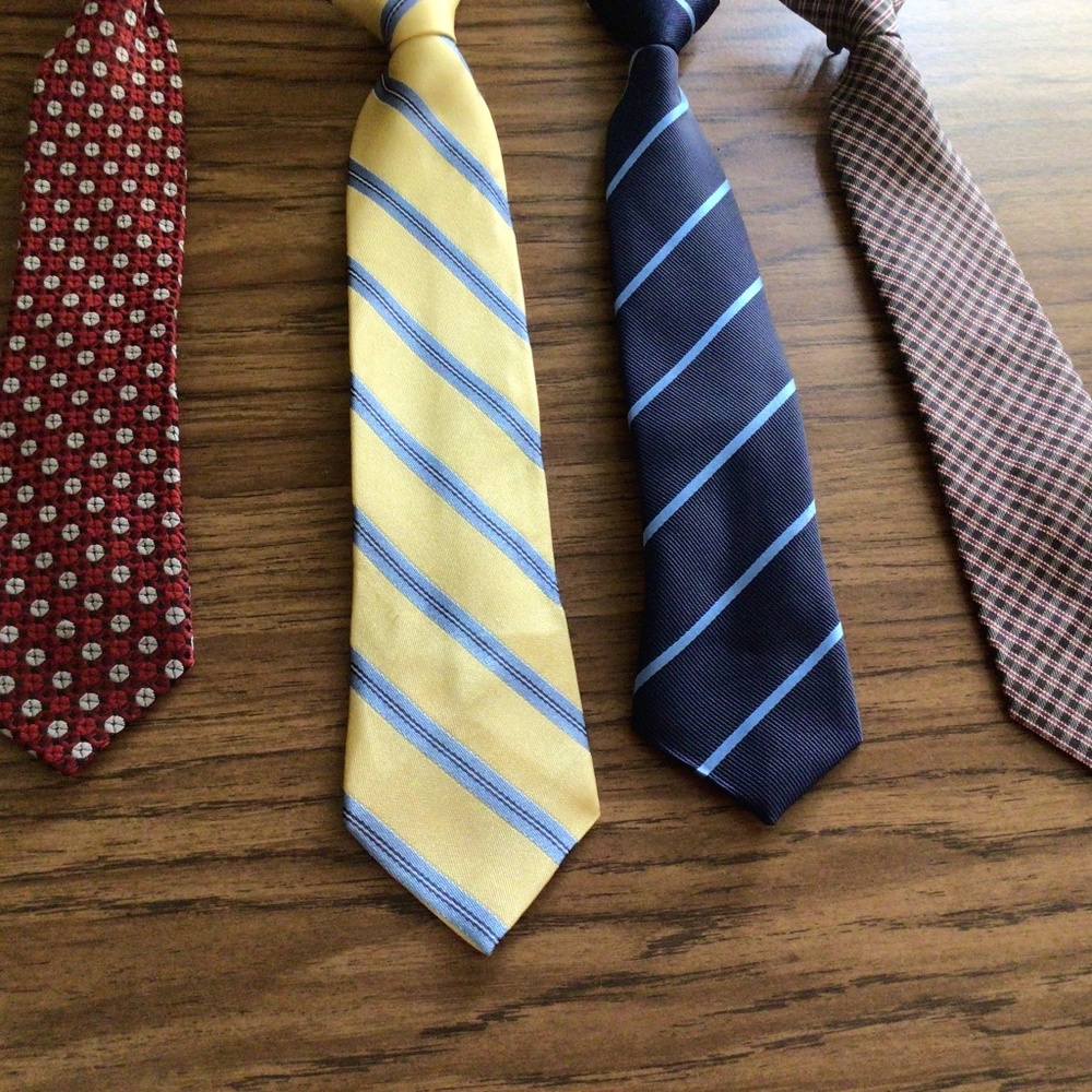 Lot of 4 Little Boys Ties